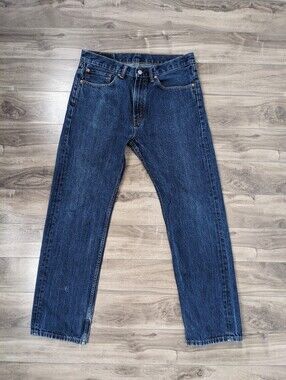 Levi's Men's Jeans 505 size 34 Blue 100% cotton 34x32